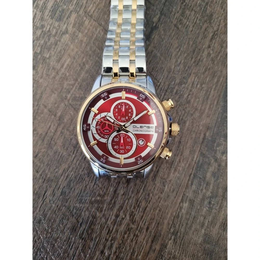 OLENSE New Stylish Chronograph Watch‎ in Stainless Steel For Men